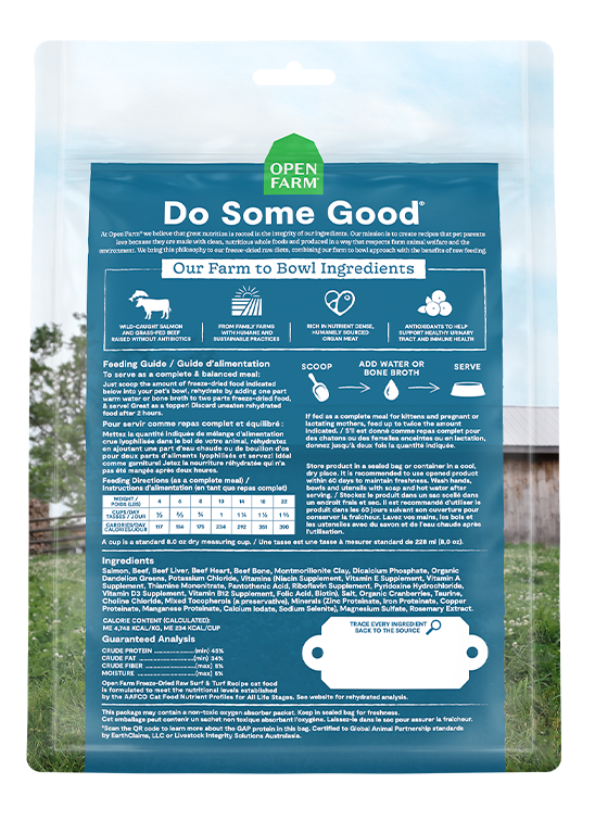 Open Farm Cat Freeze-Dried Raw Surf & Turf Cat Food