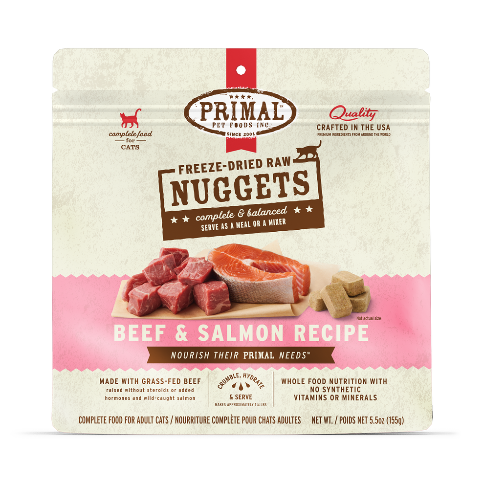 Primal Raw Freeze-Dried Beef & Salmon Cat Food