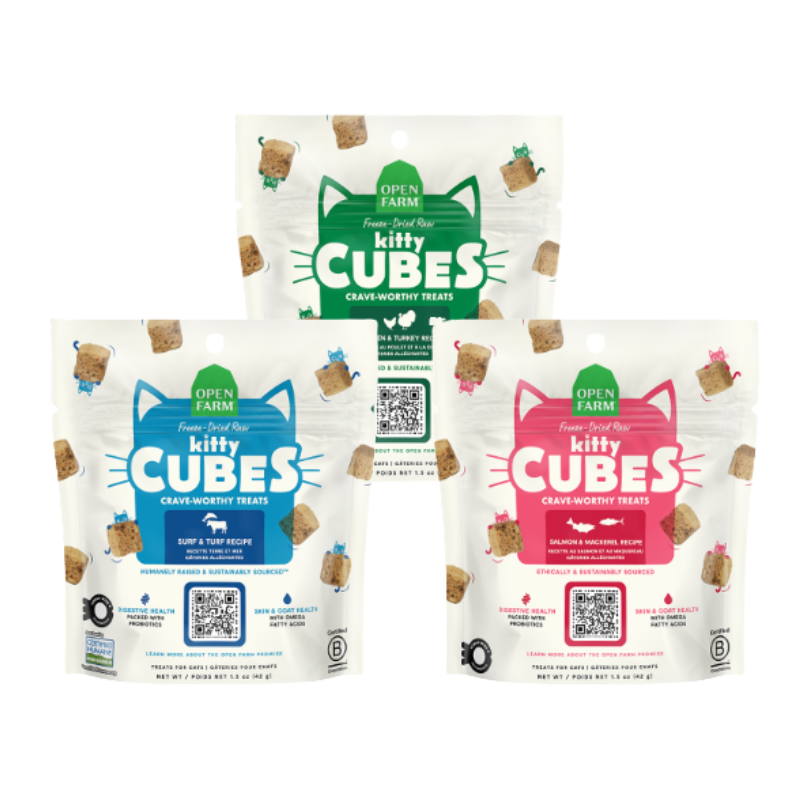 Open Farm Cat Freeze-Dried Raw Kitty Cubes Treats