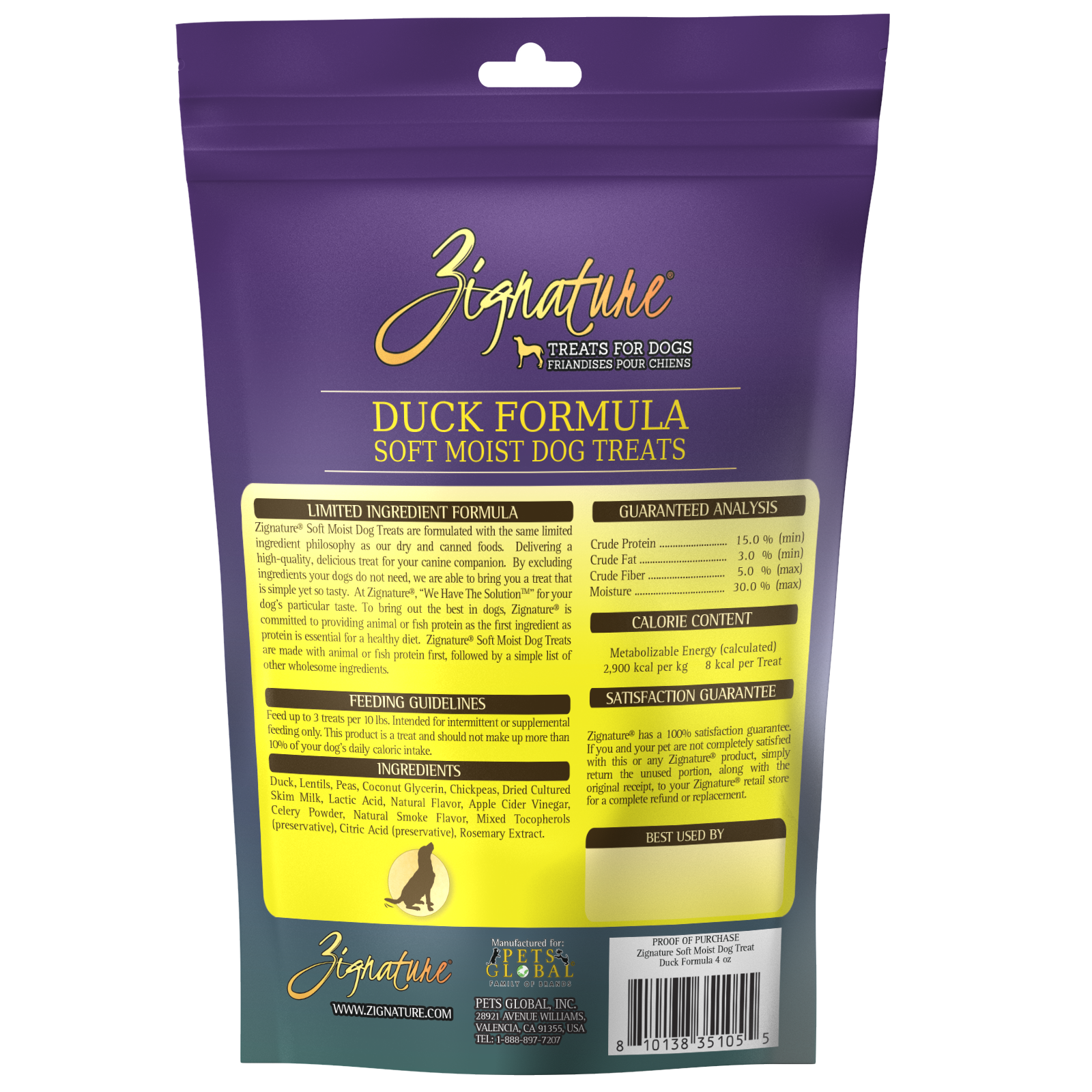 Zignature Soft Moist Training Treats 4oz