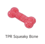 Territory Holiday TPR Squeaky Bone Toy