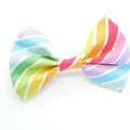 Dog Collar World Rainbow Stripe Bow Tie