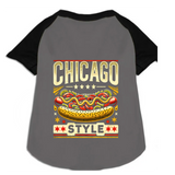 Sparky & Co "Chicago-Style" Raglan Baseball Pet T-Shirt