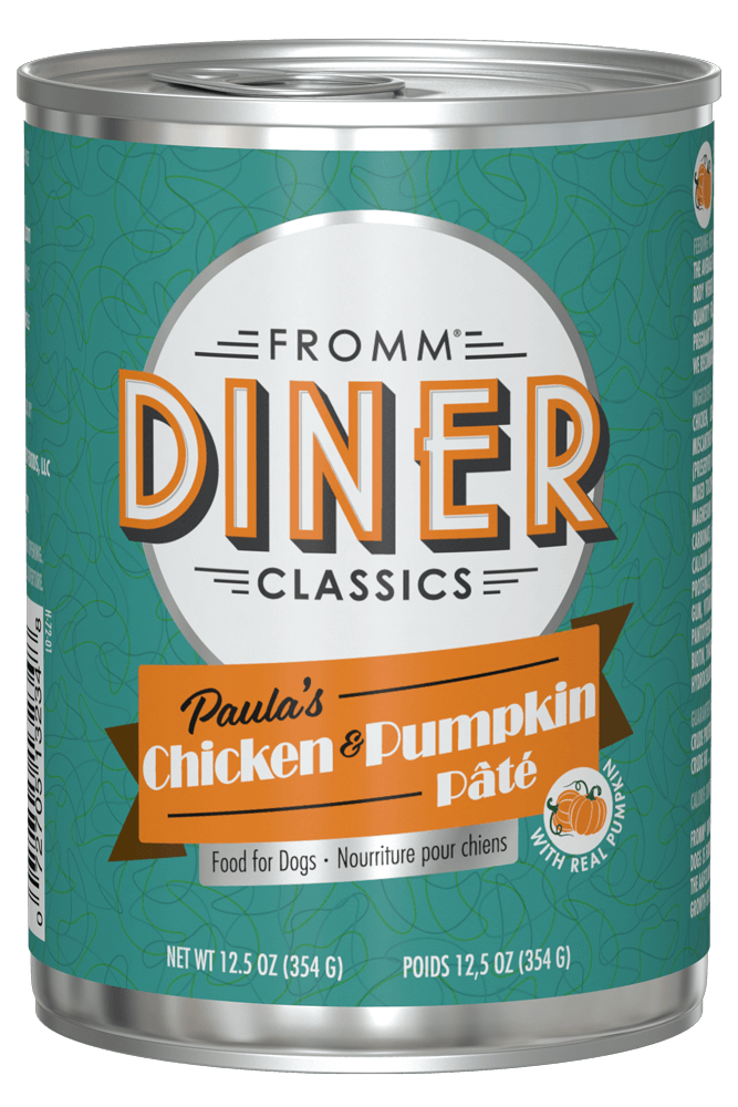 Fromm Diner Paula's Chicken & Pumpkin Pâté Canned Dog Food 12.5oz