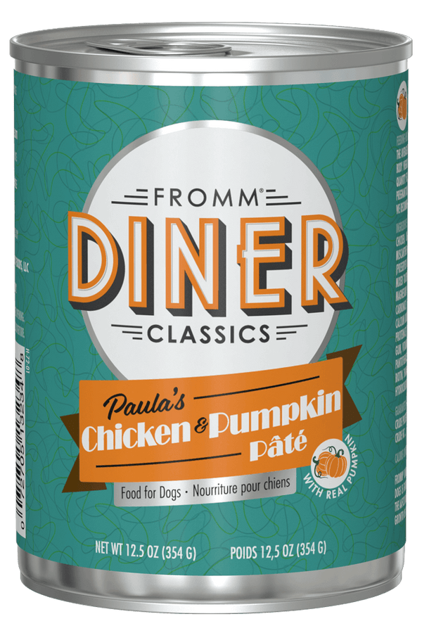 Fromm Diner Paula's Chicken & Pumpkin Pâté Canned Dog Food 12.5oz