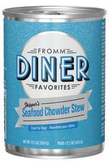 Fromm Diner Skipper's Seafood Chowder Stew Canned Dog Food 12.5oz
