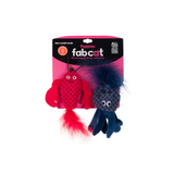 fabcat Floppy Lobster/Octopus 2-Pack Cat Toy