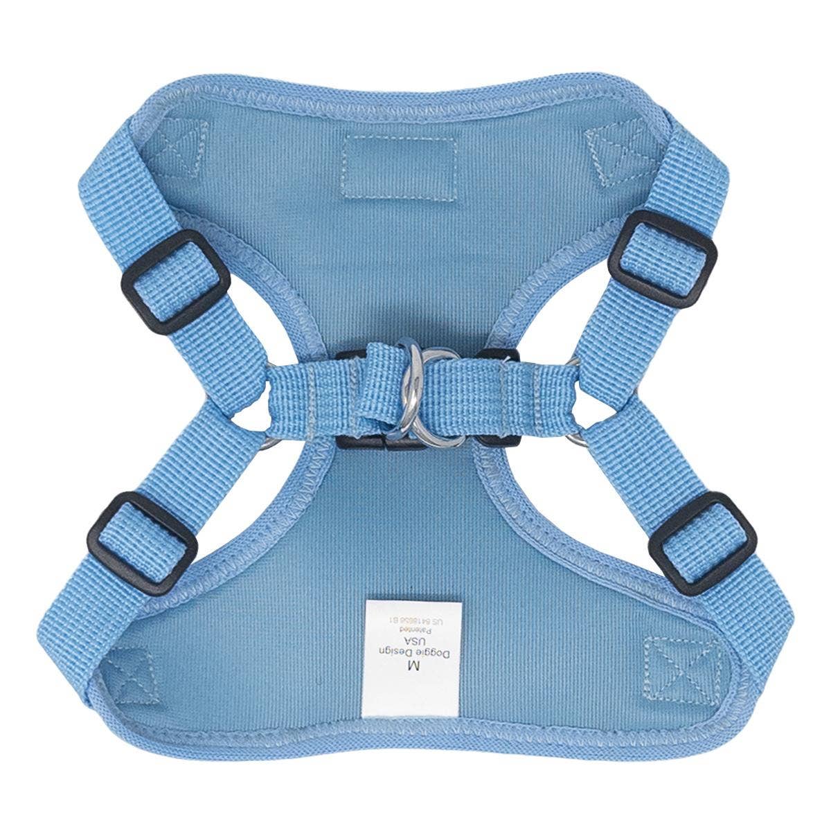 Doggie Design Wrap & Snap Choke Free Dog Harness - Blue Daisy