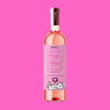 Yappy Hour Belly Rub Rose Dog Wine