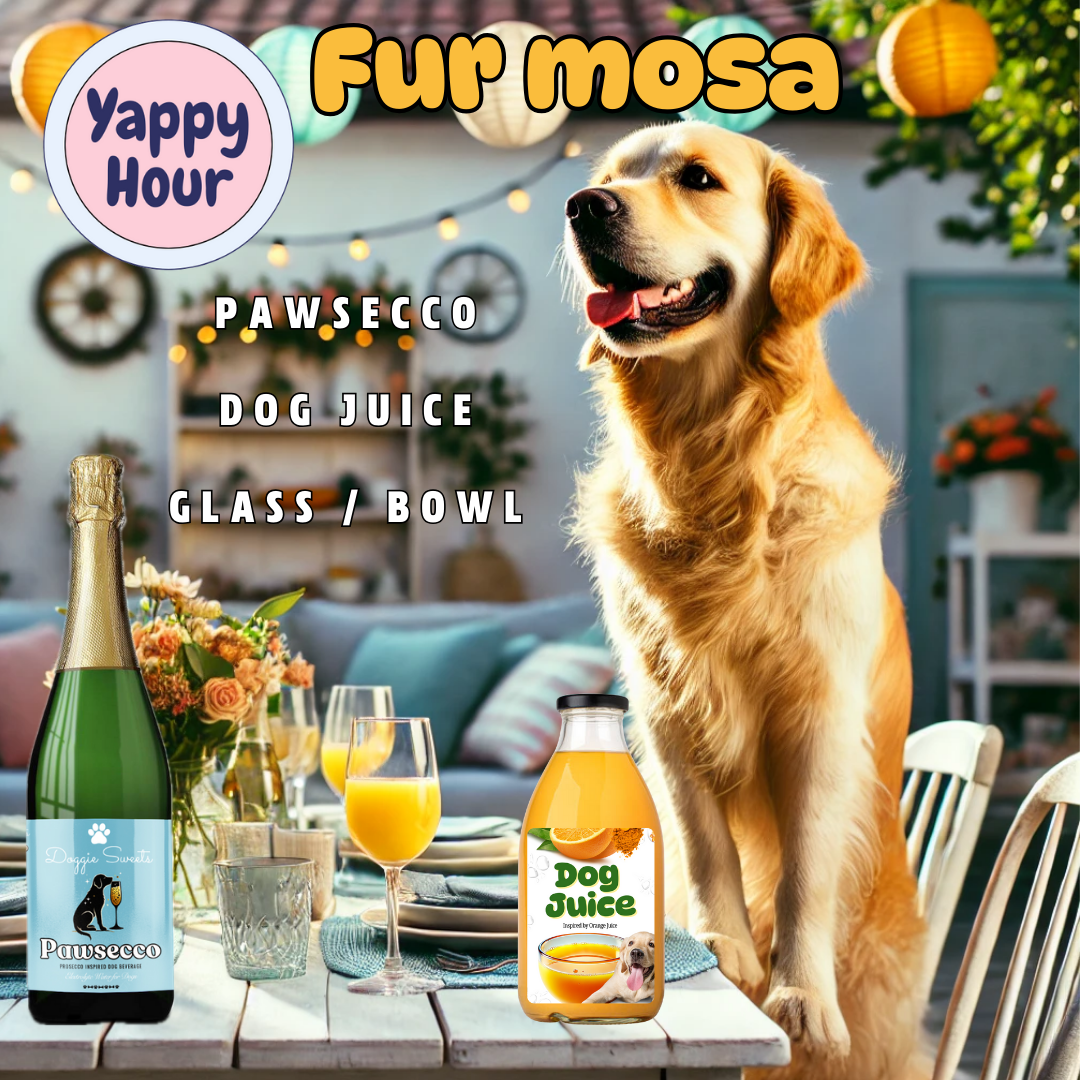 Yappy Hour "Fur-Mosa" Mimosa Kit for Dogs