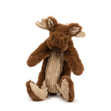 HuggleHounds Rope X-Brace Moose 16" Durable Plush Dog Toy