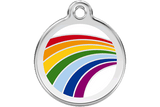 Red Dingo Enamel Pet ID Tag - 1RA - Rainbow Small - Paw Naturals