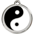 Red Dingo Enamel Pet ID Tag - 1YY - Ying Yang Small - Paw Naturals