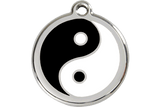 Red Dingo Enamel Pet ID Tag - 1YY - Ying Yang Small - Paw Naturals