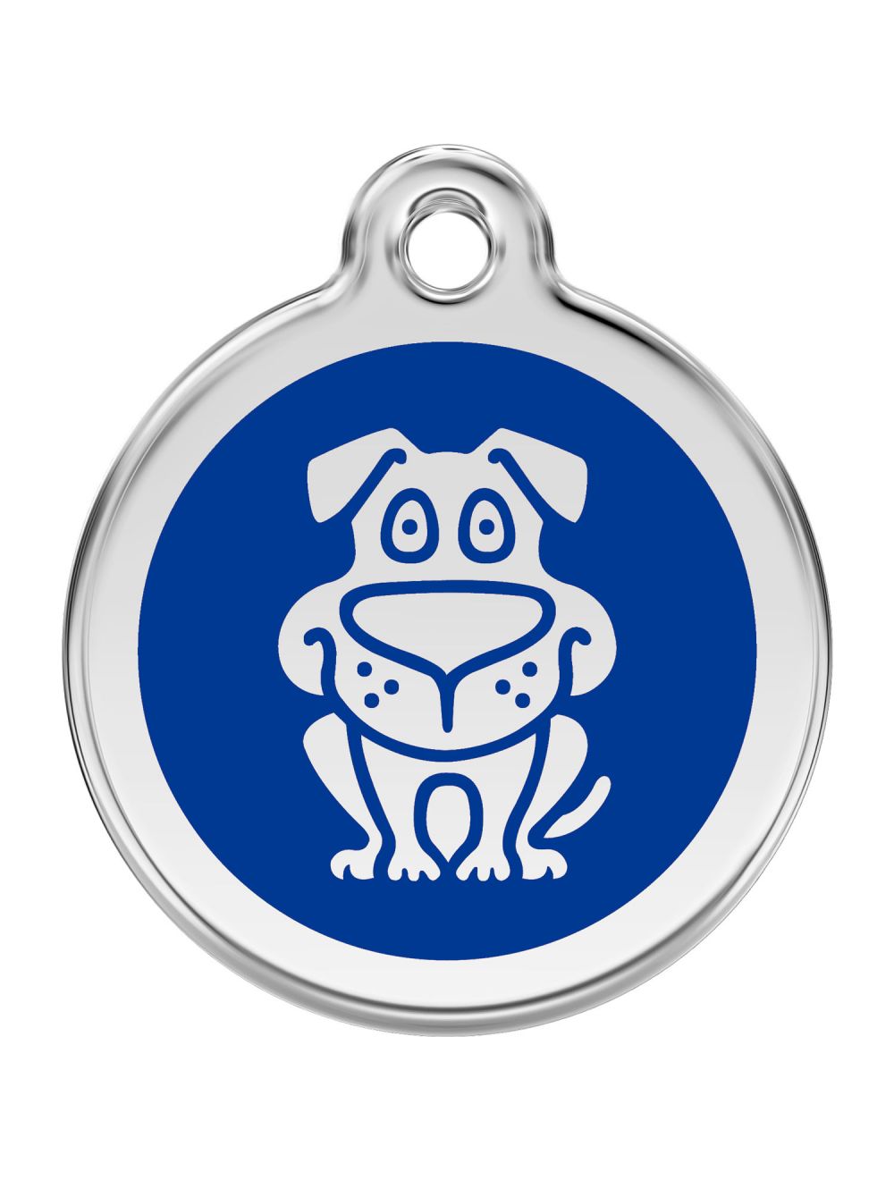 Red Dingo Enamel Pet ID Tag - 1DG - Dog Navy / Large - Paw Naturals