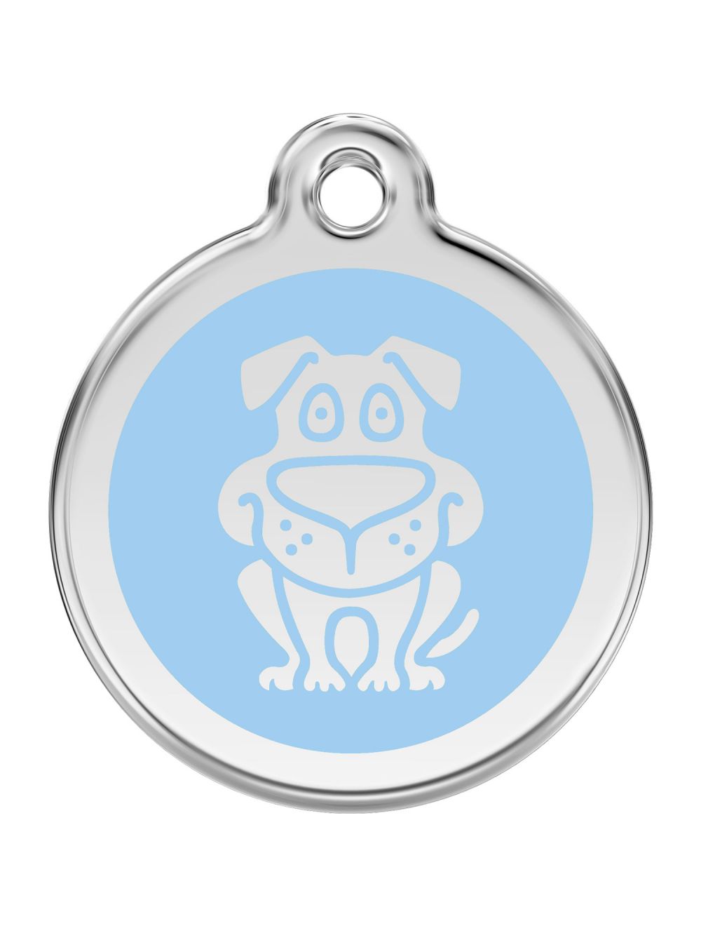 Red Dingo Enamel Pet ID Tag - 1DG - Dog Light Blue / Large - Paw Naturals