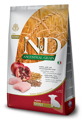 Farmina N&D Ancestral Grain Chicken & Pomegranate Dry Dog Food 5.5lb / Puppy Mini - Paw Naturals