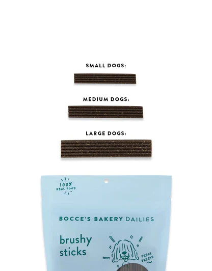 Bocce's Bakery Brushy Sticks Dental Bars Dog Treats