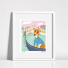 Doggie Drawings Italian Greyhound Puppy Rialto Bridge Art Print 8'' x 10'' - Paw Naturals