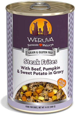 Weruva Classic Canned Dog Food 14oz Steak Frites - Paw Naturals