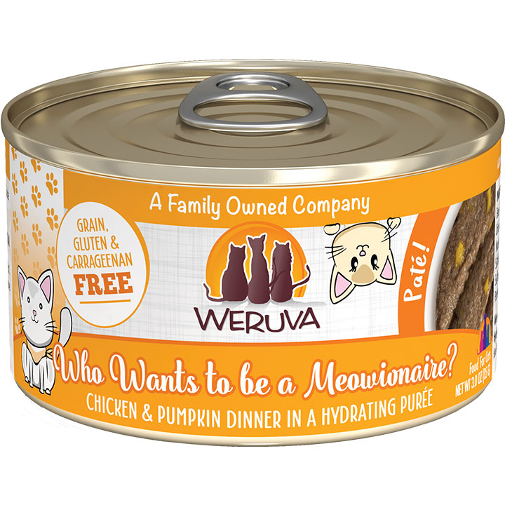 Weruva Pate Canned Cat Food 3oz Who Wants To Be A Meowionaire - Paw Naturals