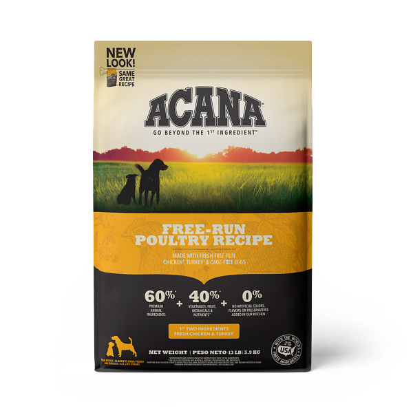 Acana Heritage Free Run Poultry Dry Dog Food 13lb - Paw Naturals