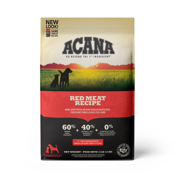 Acana Heritage Red Meat Dry Dog Food 13lb - Paw Naturals