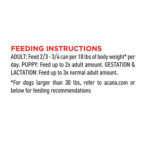 Acana Premium Chunks Canned Dog Food - Paw Naturals