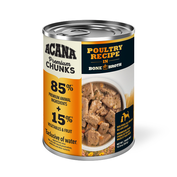 Acana Premium Chunks Canned Dog Food Poultry - Paw Naturals