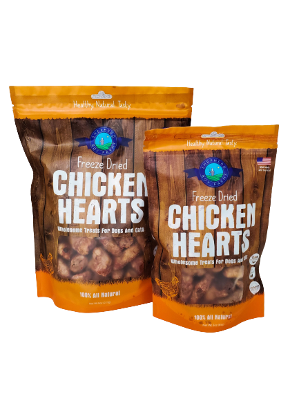 Shepherd Boy Farms Freeze-Dried Chicken Heart Dog & Cat Treats - Paw Naturals