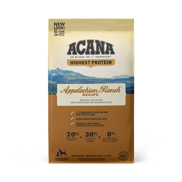 Acana Regionals Appalachian Ranch Dry Dog Food 25lb - Paw Naturals