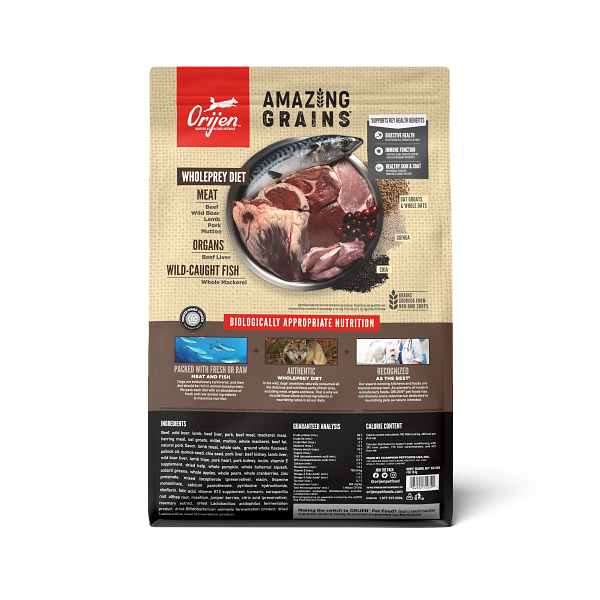 Orijen Amazing Grains Regional Red Dry Dog Food - Paw Naturals