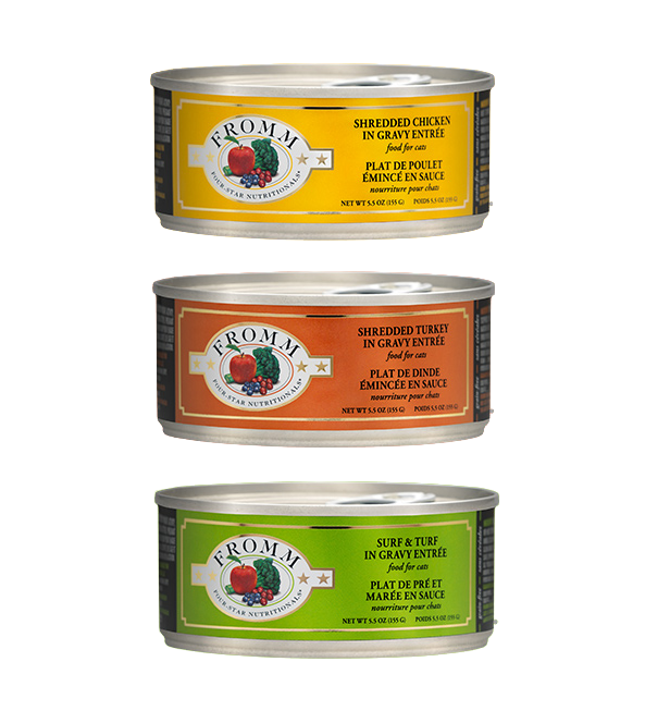 Fromm Four Star Shredded Entree in Gravy 5.5oz Canned Cat Food - Paw Naturals