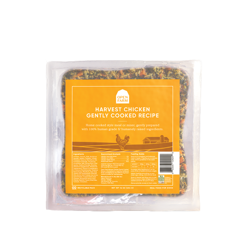 Open Farm Gently Cooked Frozen Dog Food Harvest Chicken / 16oz - Paw Naturals
