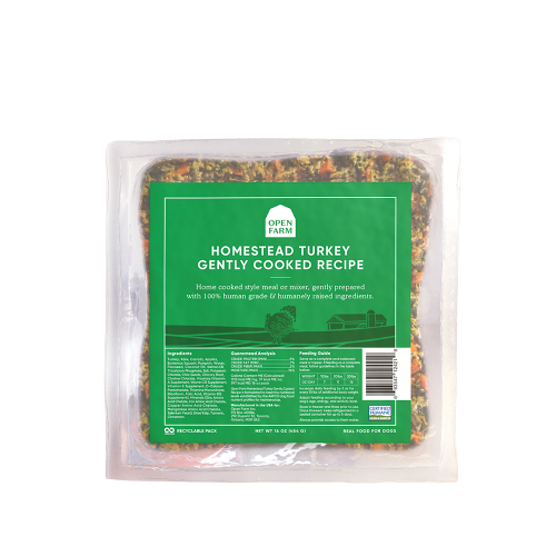 Open Farm Gently Cooked Frozen Dog Food Homestead Turkey / 16oz - Paw Naturals