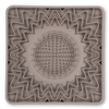 Messy Mutts Framed "Spill Resistant" Silicone Dog Lick Bowl Mat 9.5"x9.5" Warm Grey - Paw Naturals