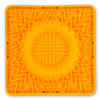 Messy Mutts Framed "Spill Resistant" Silicone Dog Lick Bowl Mat 9.5"x9.5" Orange - Paw Naturals