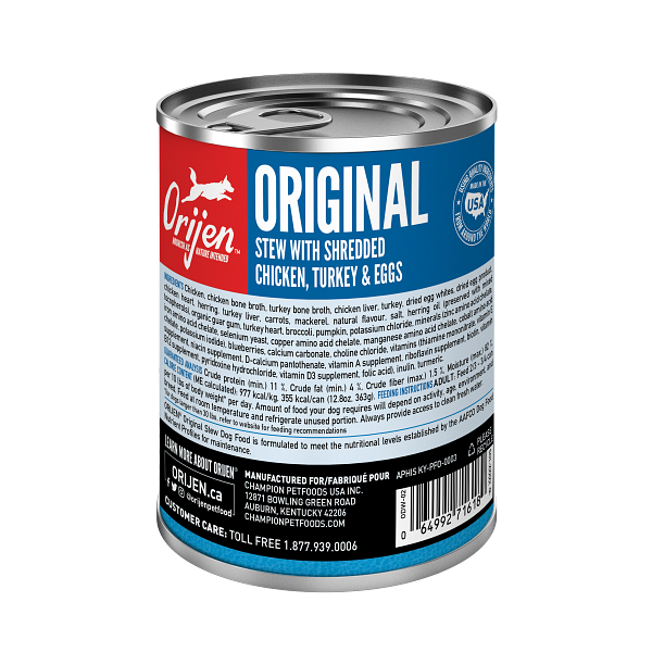 Orijen Original Stew Canned Dog Food - Paw Naturals
