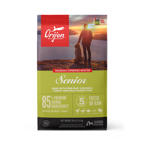 Orijen Senior Dry Dog Food 25lb - Paw Naturals