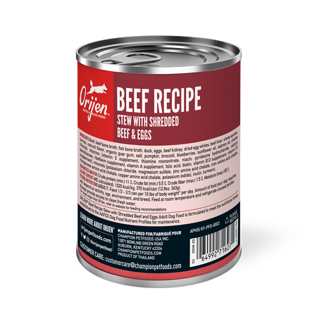 Orijen Premium Stew Beef Canned Dog Food