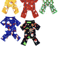 Sparky & Co Christmas Print Pajama Onesie Dogs & Cats (assorted prints) Medium - Paw Naturals