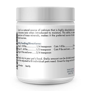 Wholistic Pet Organics Sea Coral Calcium 3 Oz - Paw Naturals