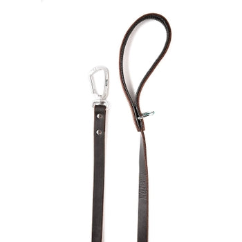 Mighty Paw Leather 6' Dog Leash - Paw Naturals