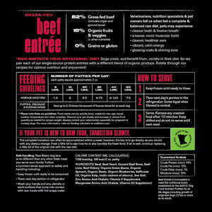 Raw Bistro Frozen Beef Entree For Dogs