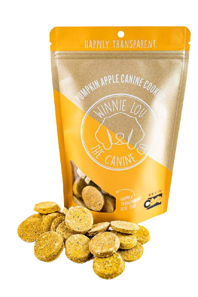 Winnie Lou The Canine Co. Pumpkin Canine Cookies 4oz Dog Treats
