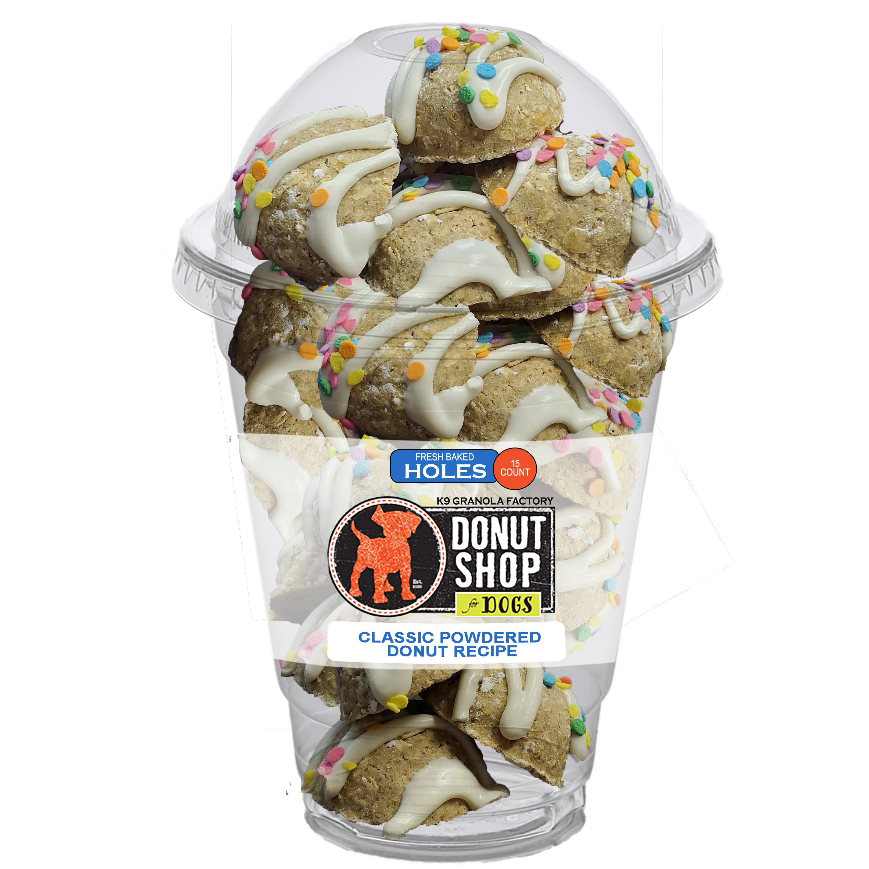 K9 Granola Factory Fresh-Baked Doughnut Hole 15ct Cup