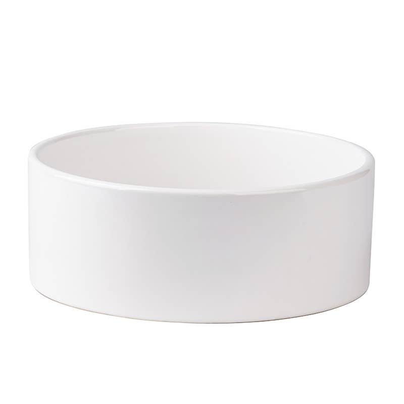 Park Life Designs Classic White Pet Bowl