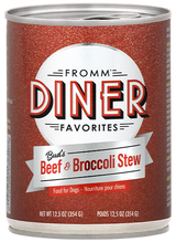 Fromm Diner Bud's Beef & Broccoli Stew Canned Dog Food 12.5oz - Paw Naturals