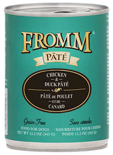 Fromm Grain Free Chicken & Duck Pate Canned Dog Food 12.2oz - Paw Naturals